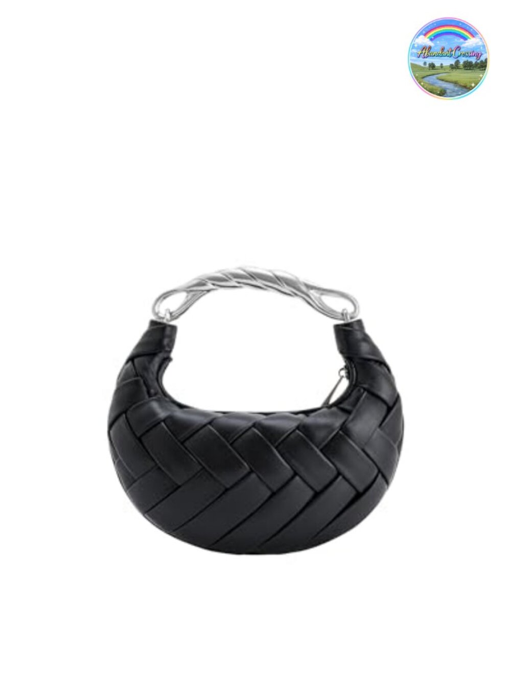 Orla Vegan Leather Bowler Handbag Zip Closure Detachable Strap